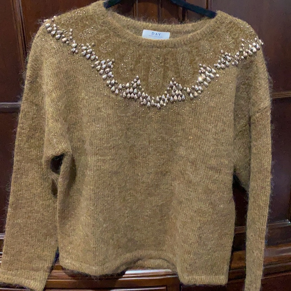 India Hicks brown sweater